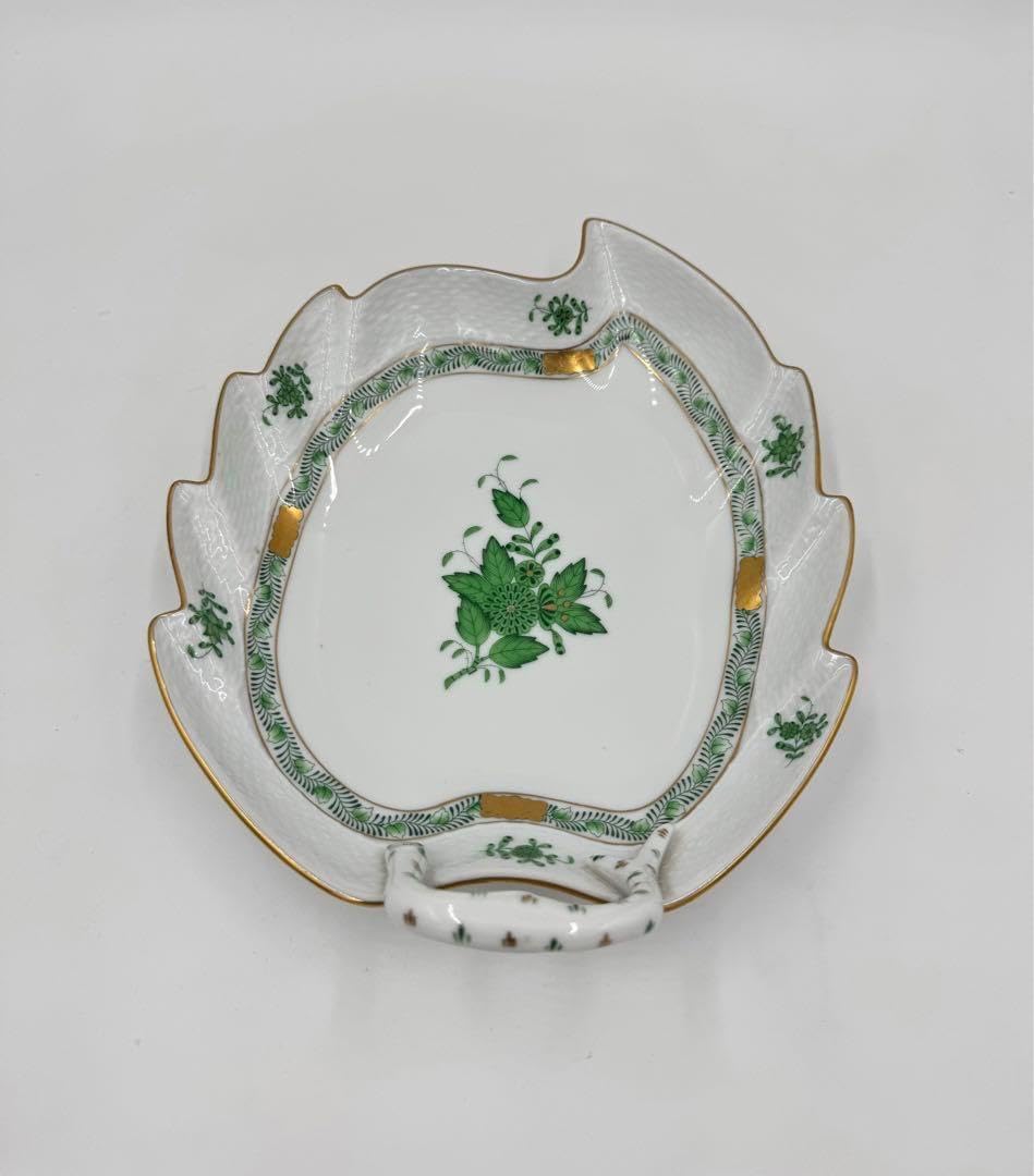 HEREND ヘレンド アポニーグリーン　オーバルディッシュ アポニー・グリーン] オーバルディッシュ